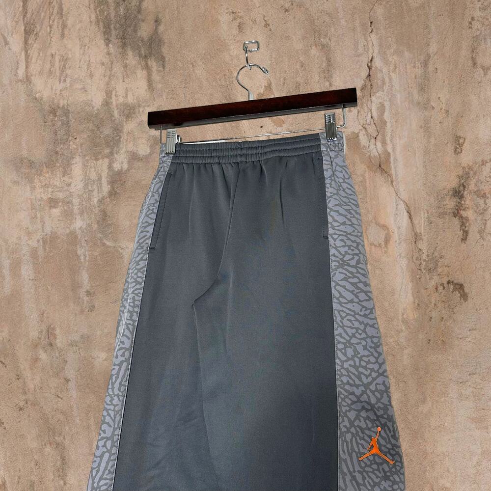 Vintage Y2K Jordan Sweatpants Youth XL Relaxed Fit Concrete Grey Polyester